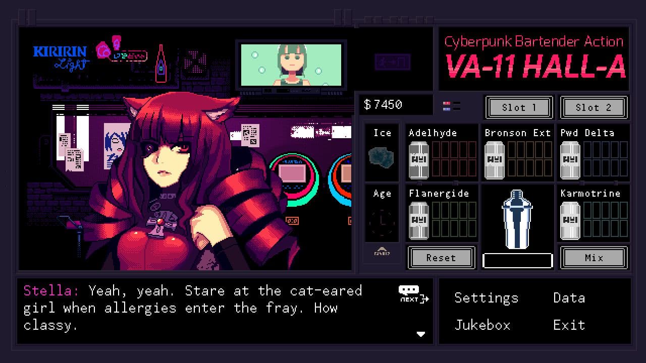 Captura 3 de VA-11 Hall-A: Cyberpunk Bartender Action