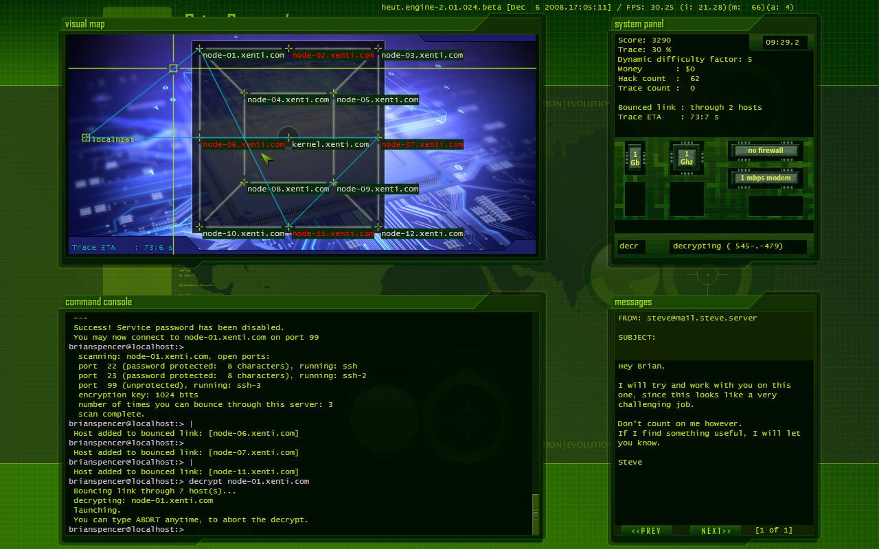 Captura 2 de Hacker Evolution: Untold