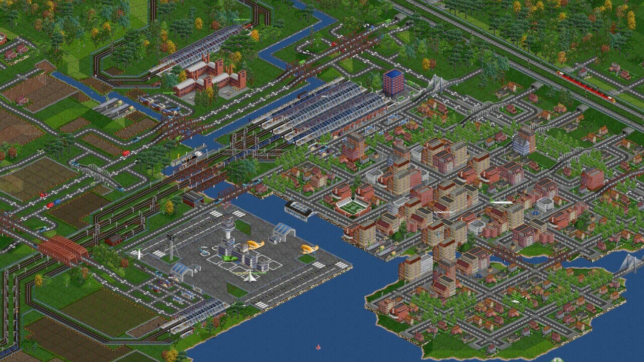 Captura 1 de OpenTTD