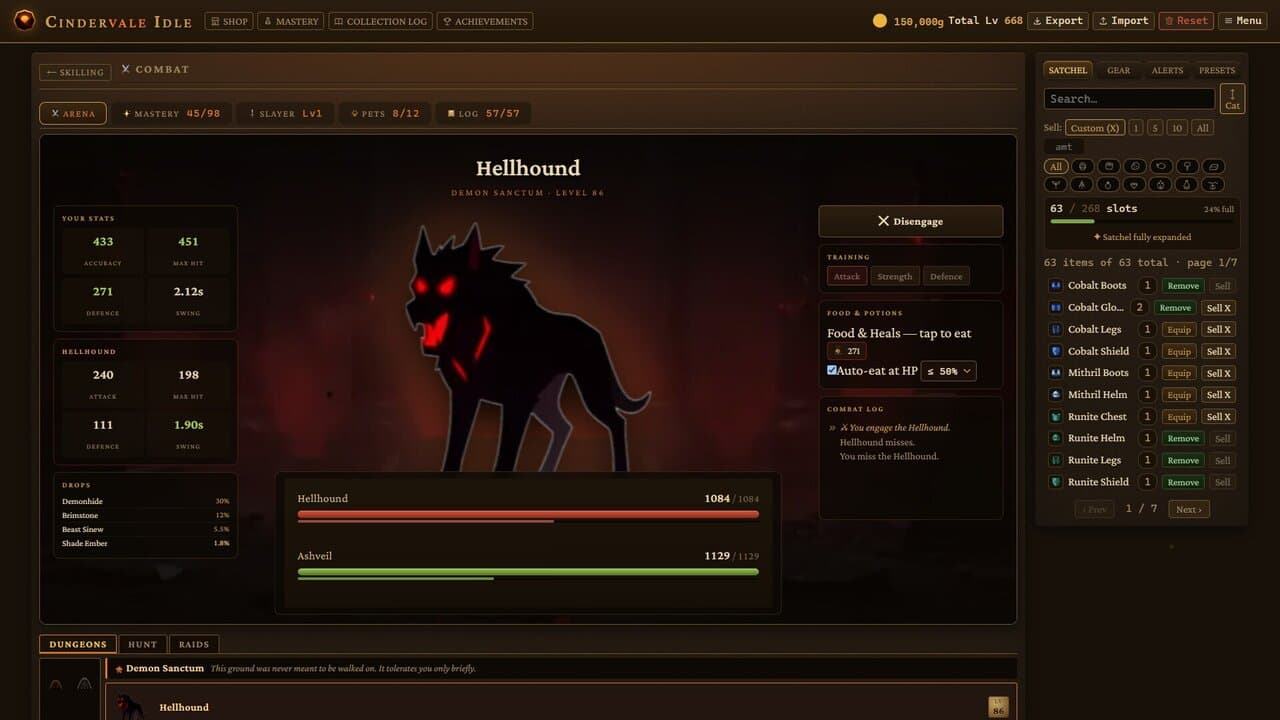 Captura 3 de Cindervale Idle