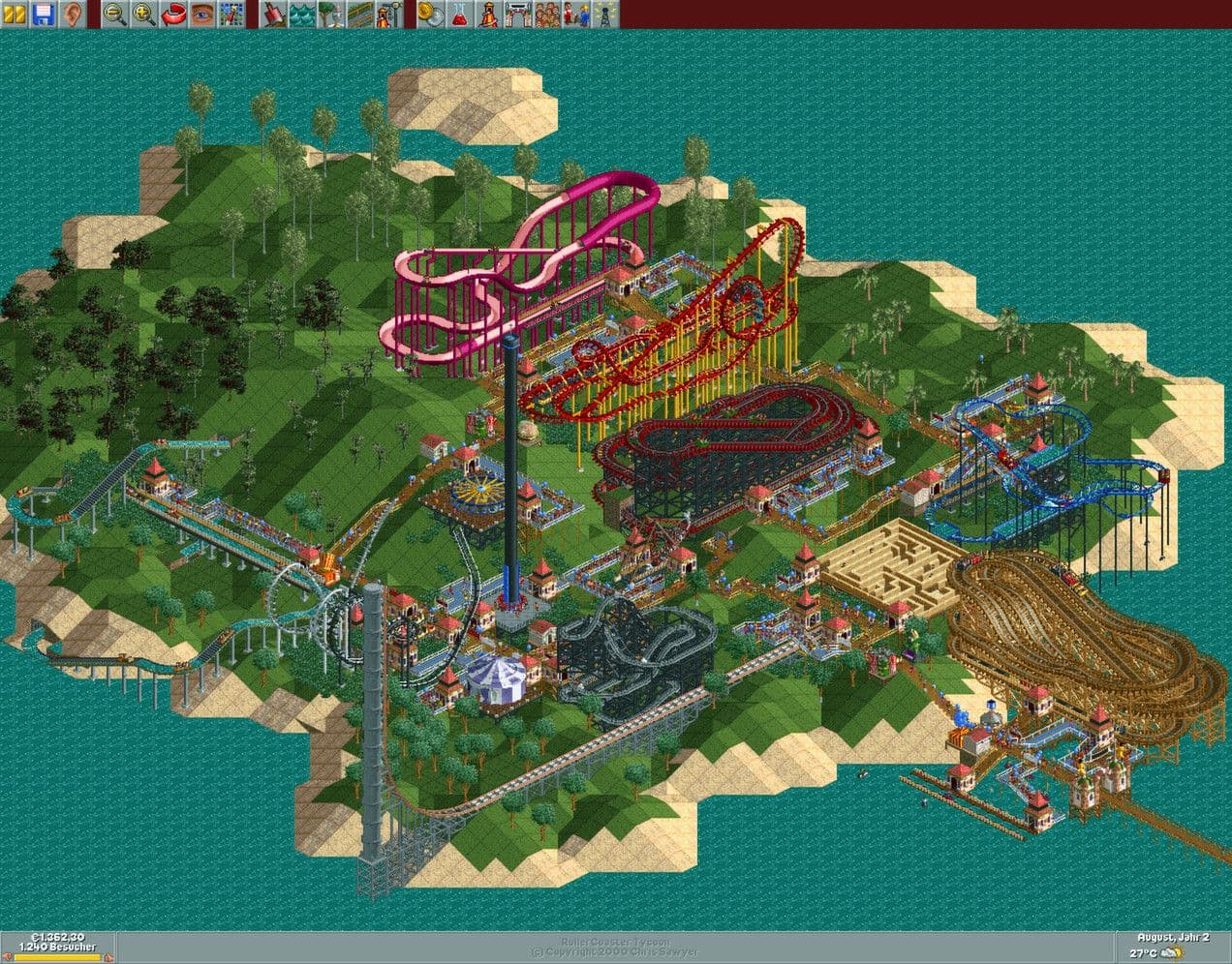 Captura 2 de RollerCoaster Tycoon: Deluxe