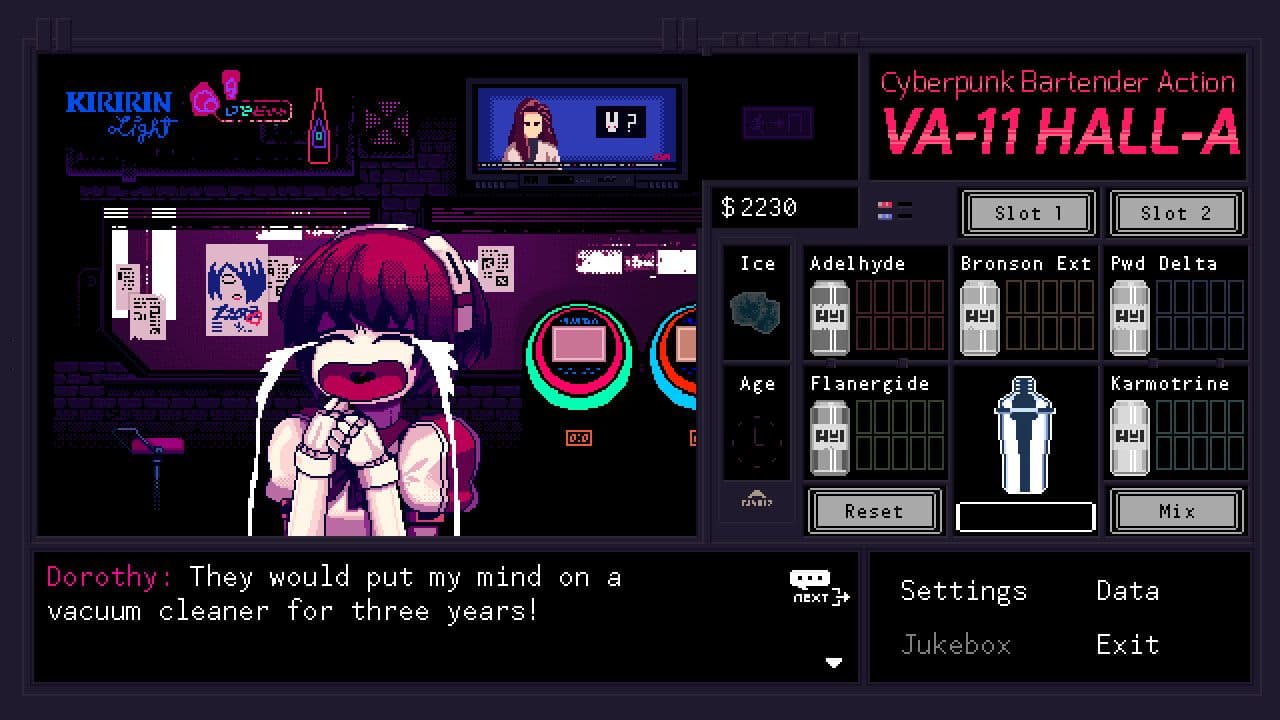 Captura 1 de VA-11 Hall-A: Cyberpunk Bartender Action