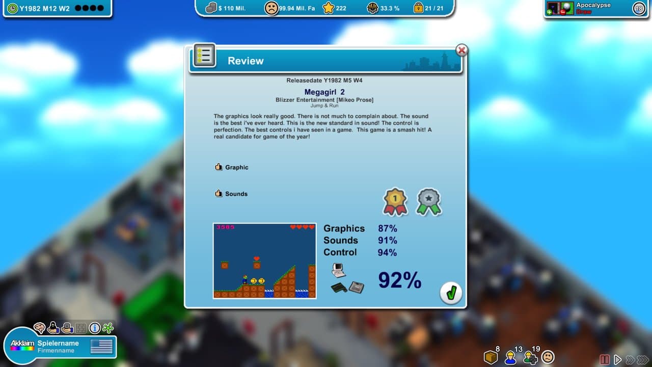 Captura 6 de Mad Games Tycoon