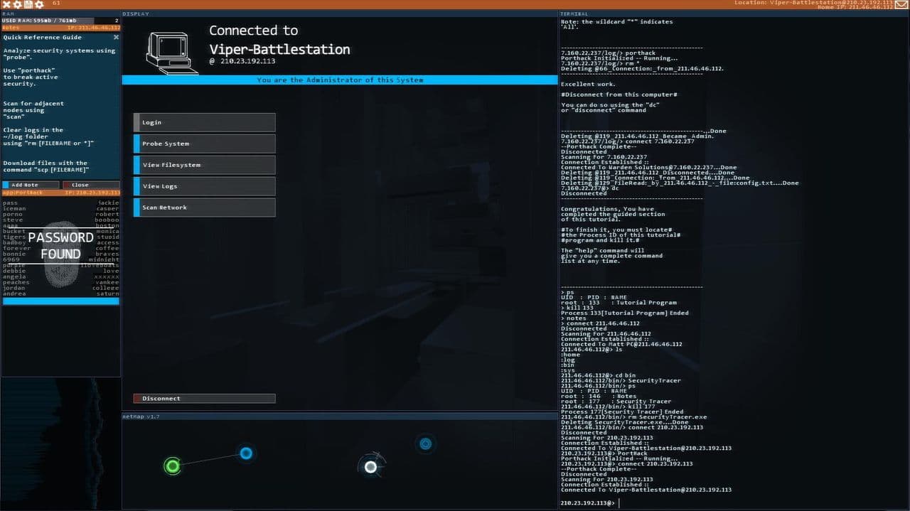 Captura 1 de Hacknet
