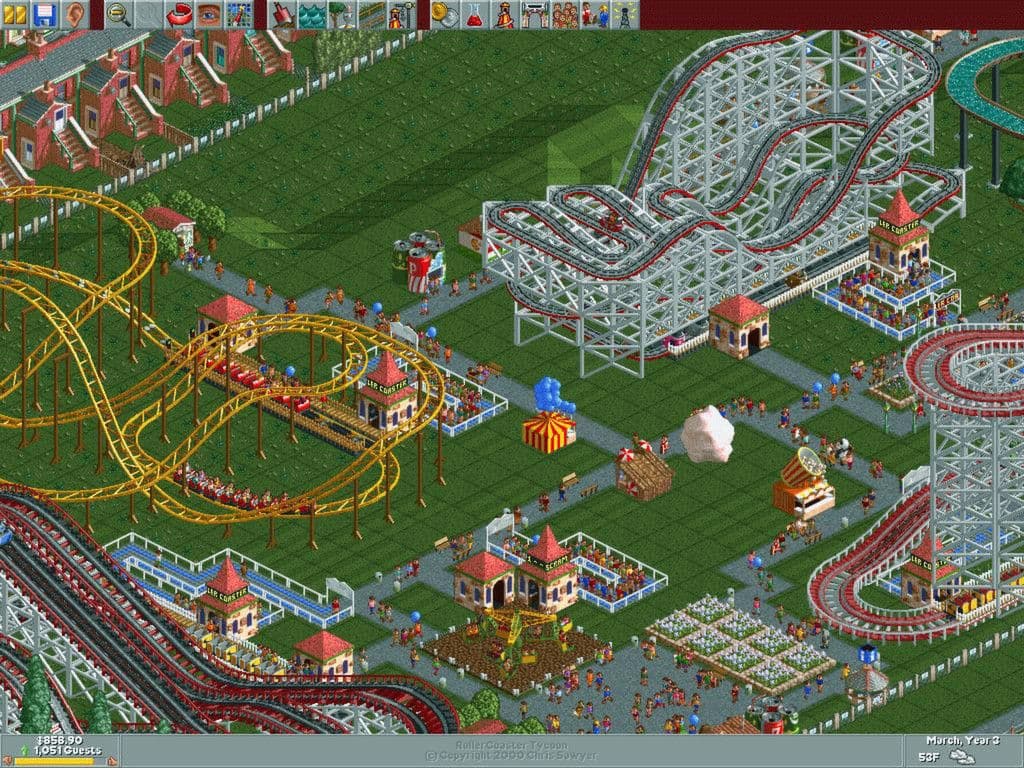 Captura 1 de RollerCoaster Tycoon: Deluxe