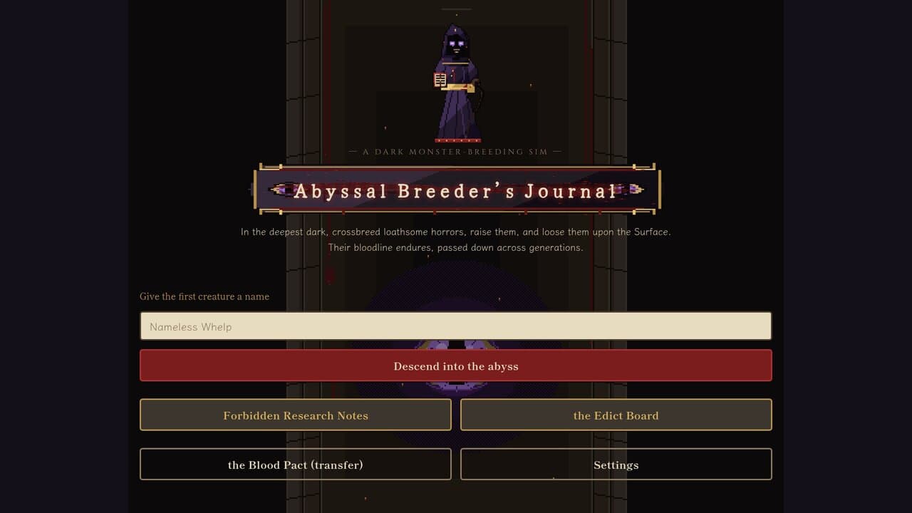 Captura 1 de Abyssal Breeder's Journal