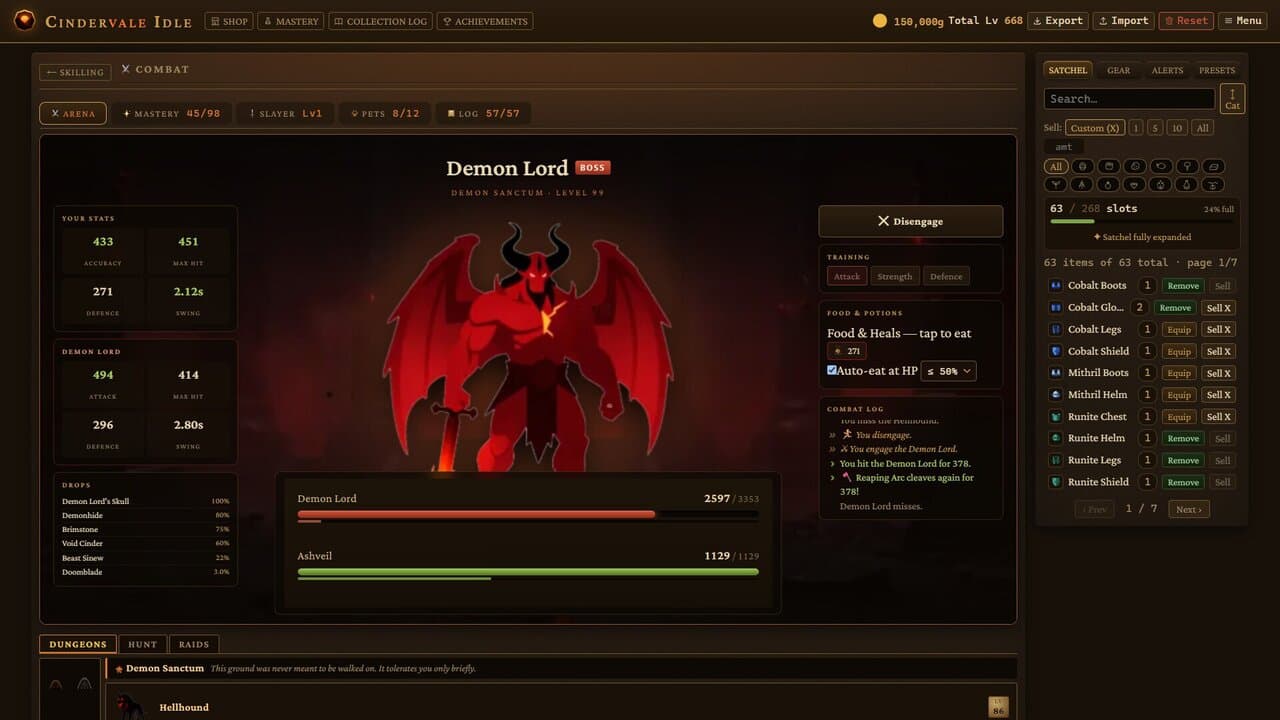 Captura 4 de Cindervale Idle